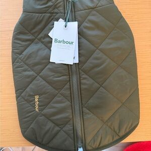 NWT Barbour Olive Quilted Dog Jacket